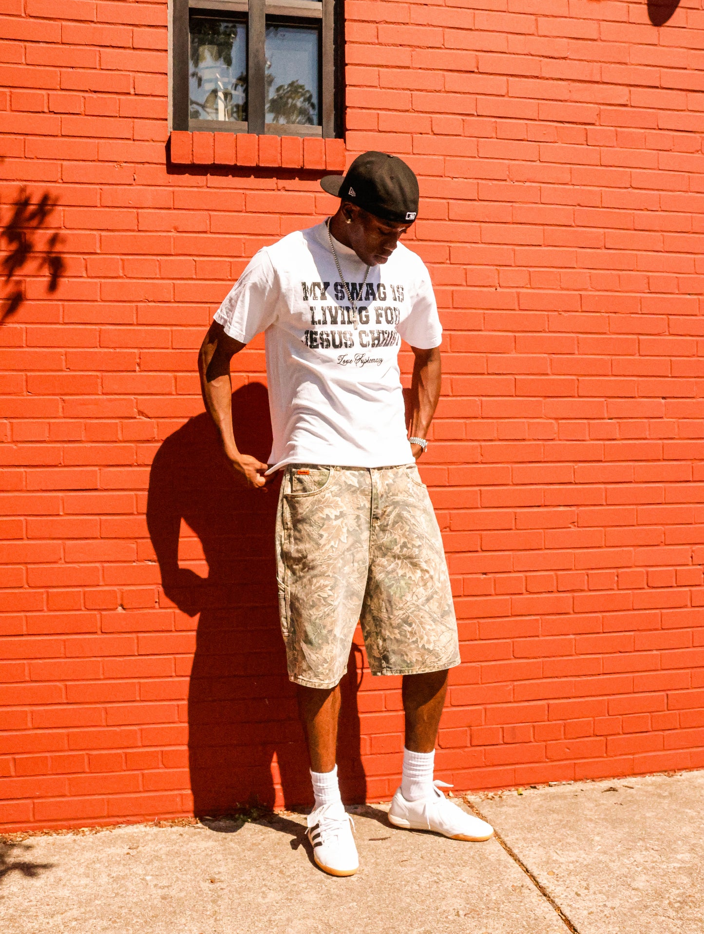 MY SWAG IS LIVING FOR JESUS CHRIST TEE - WHITE/BLACK