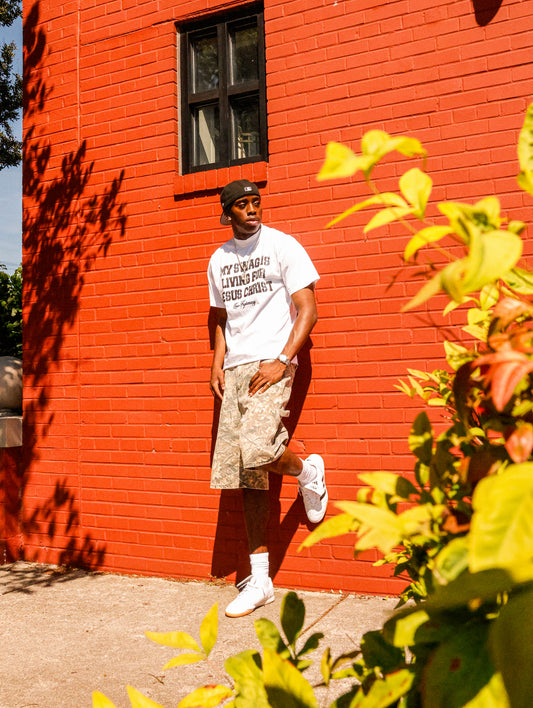 MY SWAG IS LIVING FOR JESUS CHRIST TEE - WHITE/BLACK