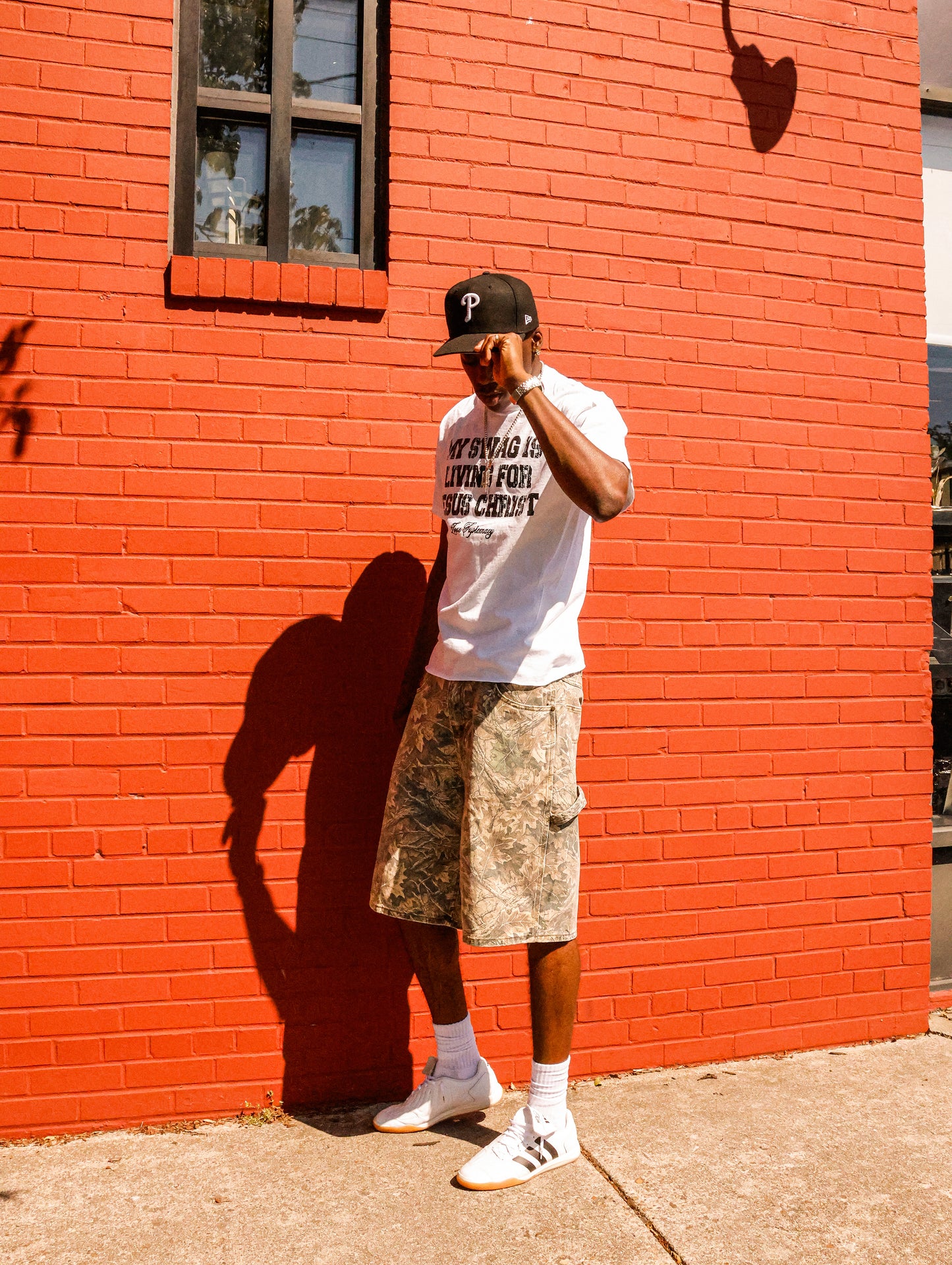 MY SWAG IS LIVING FOR JESUS CHRIST TEE - WHITE/BLACK